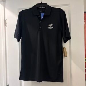 NWT Nike Mens Dri-Fit Boeing Phantom Works Black Polo T Shirt